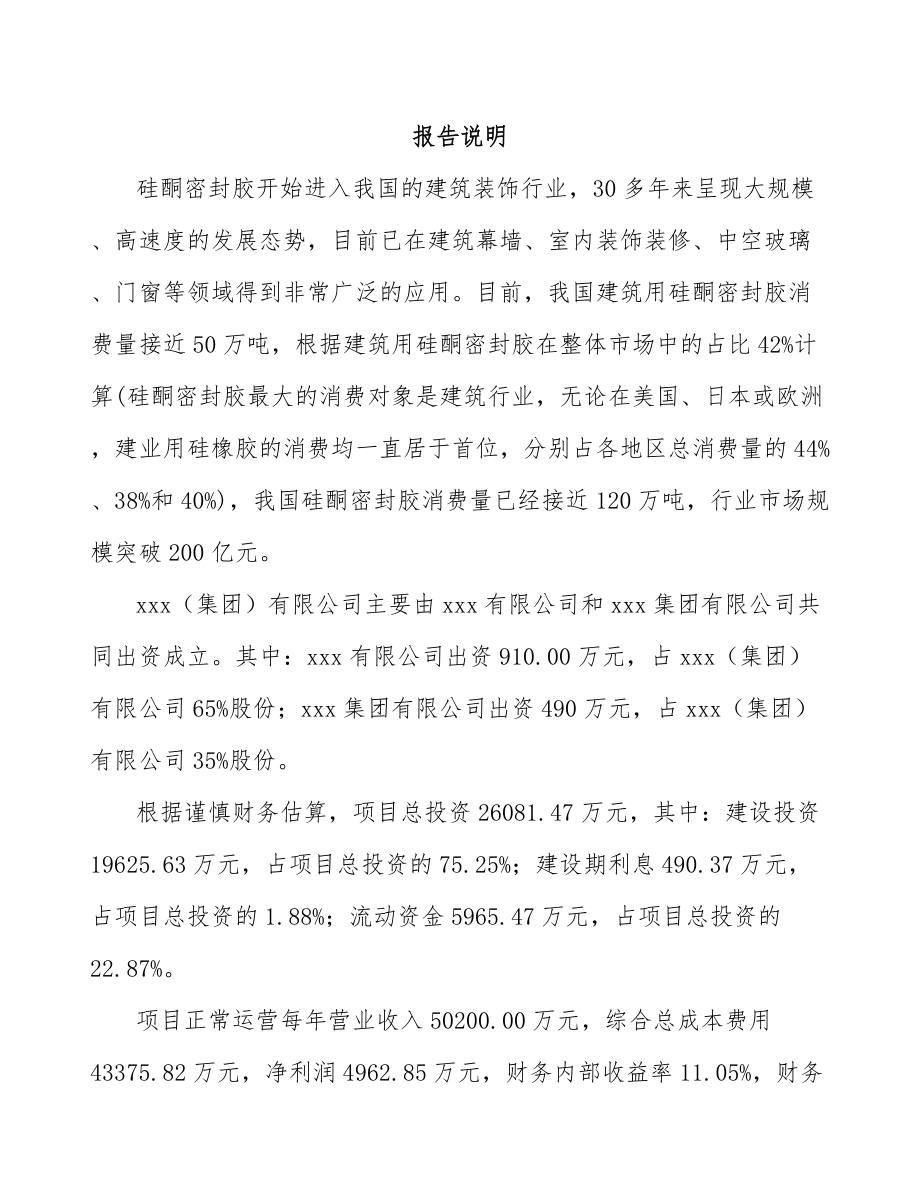 宁波关于成立硅胶助剂公司可行性研究报告_第2页