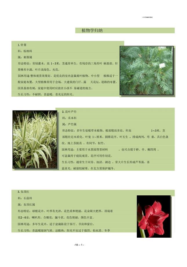 50种植物配图介绍