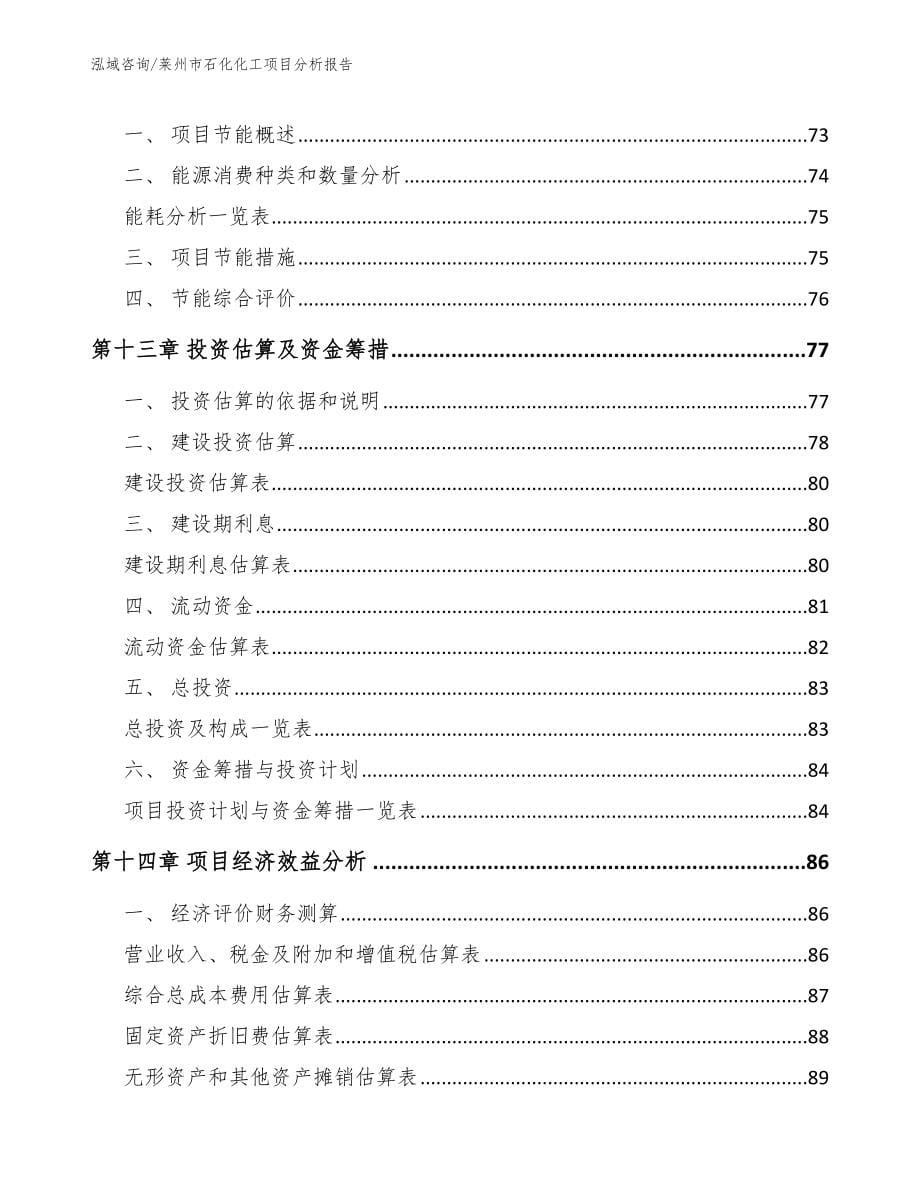 莱州市石化化工项目分析报告_第5页