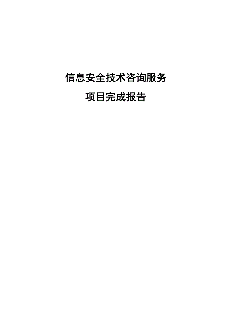 技术咨询服务项目完成报告_第1页