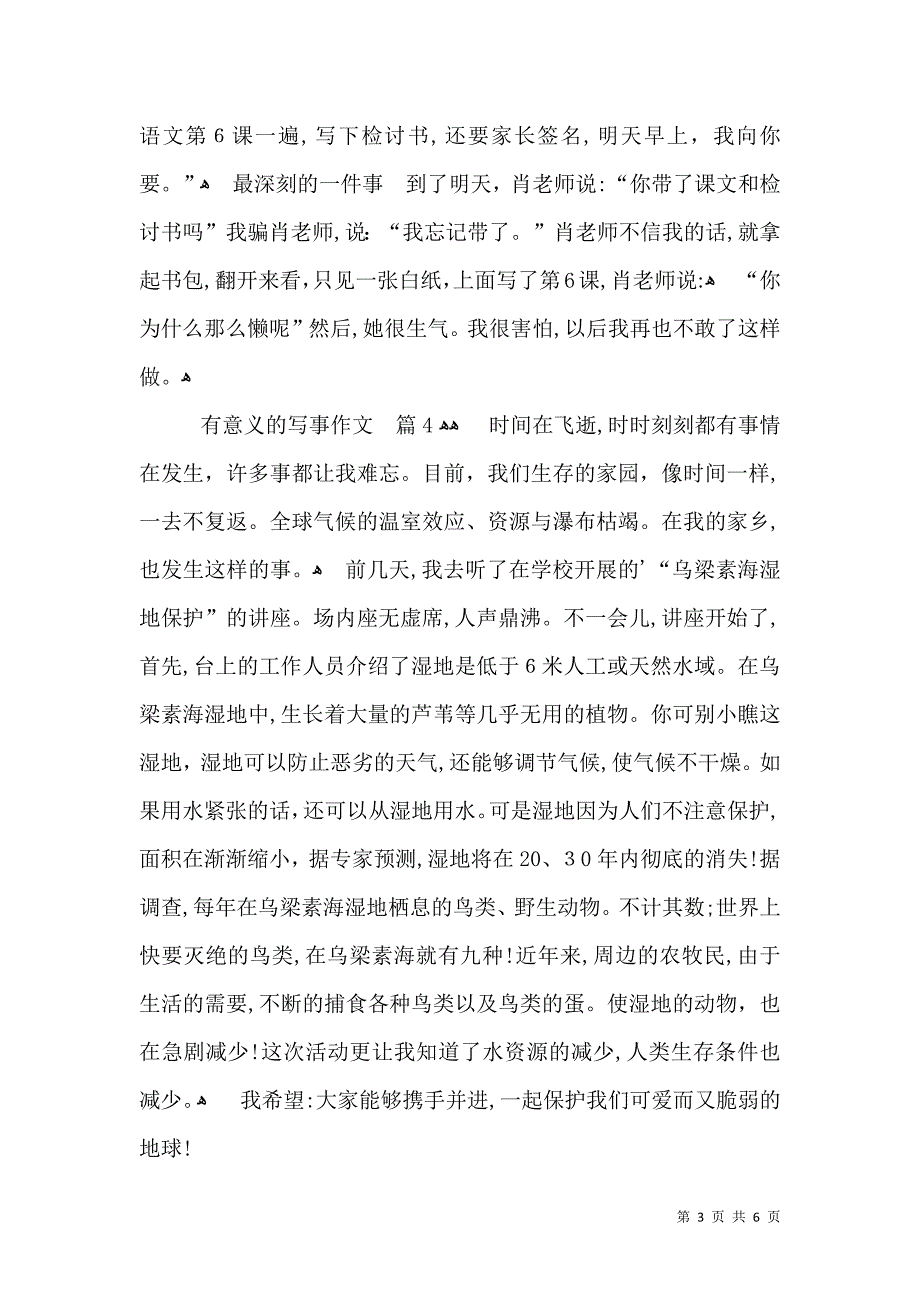 关于有意义的写事作文锦集七篇_第3页