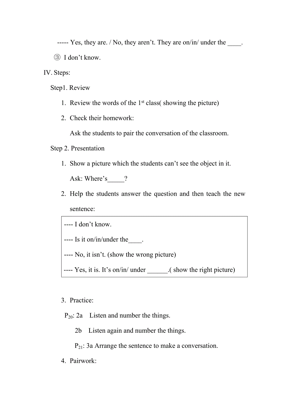 新目标七年级上教案_第4页