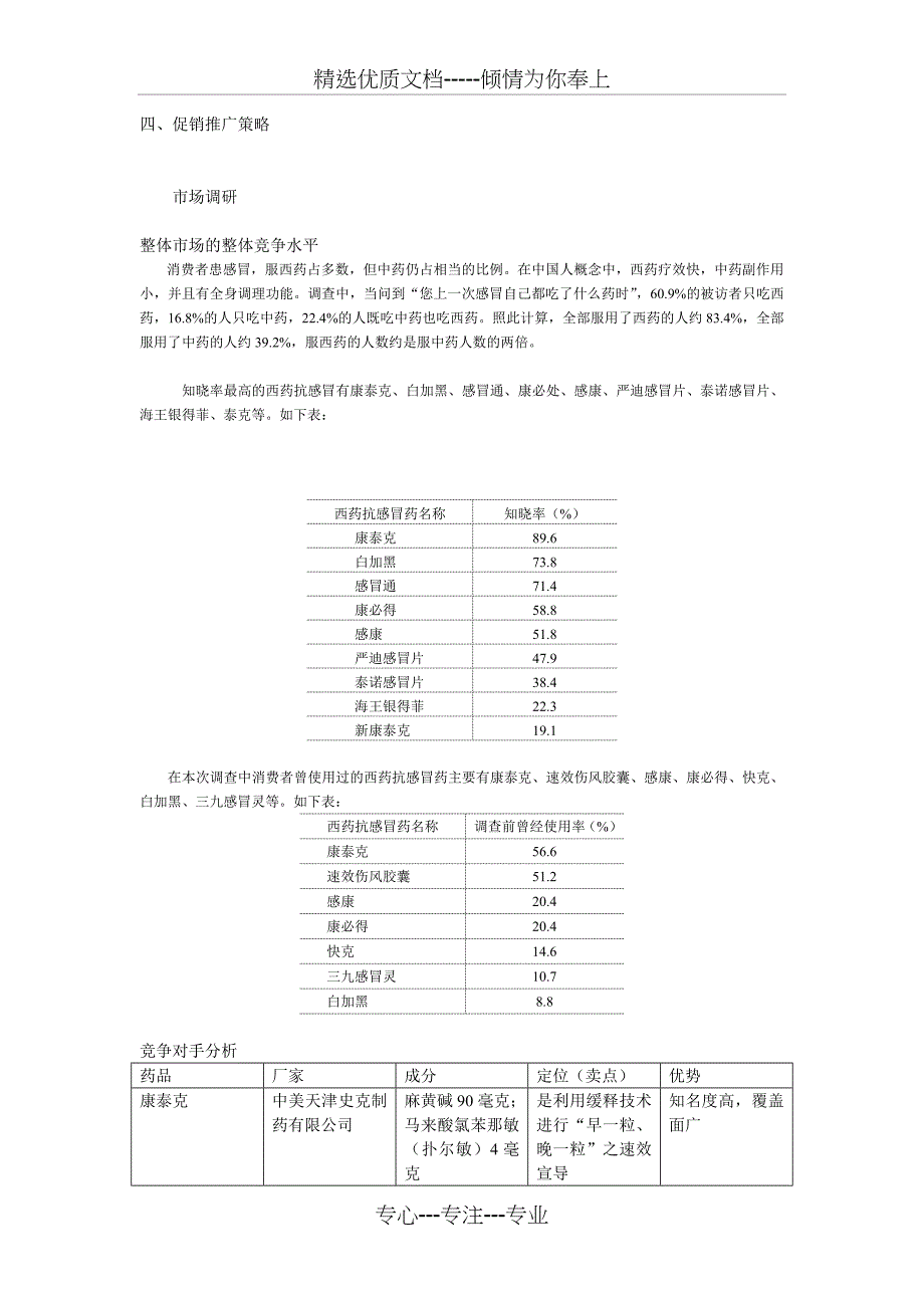 药品市场推广计划书_第3页