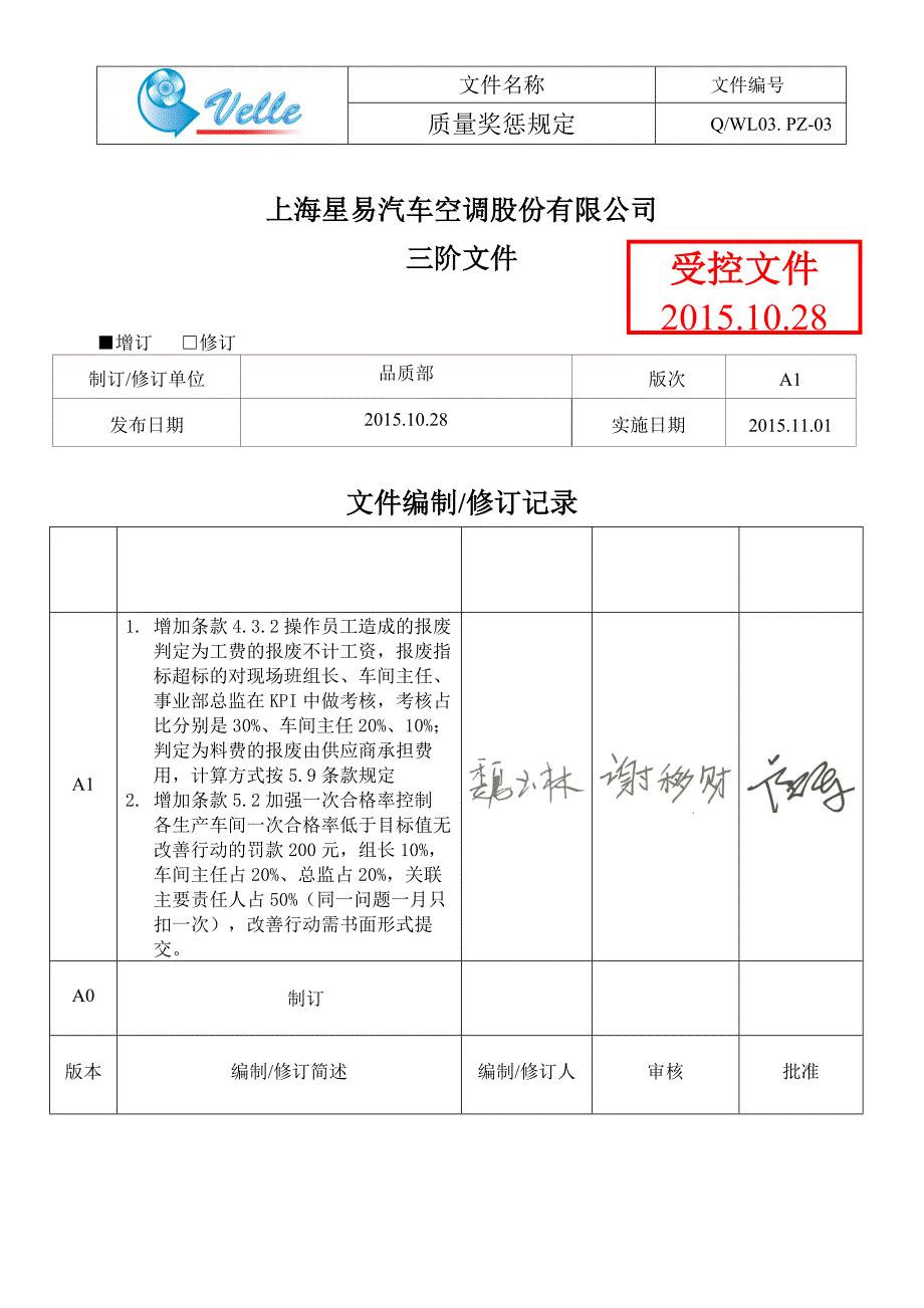 质量奖罚制管理规定word文档_第1页