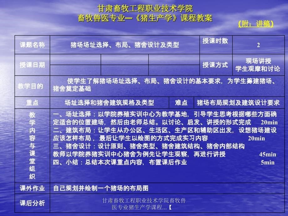 甘肃畜牧工程职业技术学院畜牧兽医专业猪生产学课程.课件_第5页