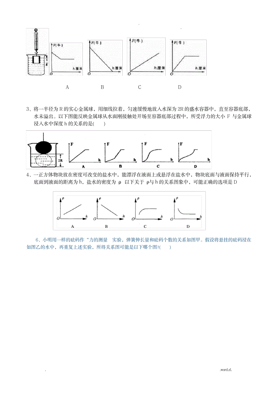 专题：浮力图像问题_中学教育-中考_第4页