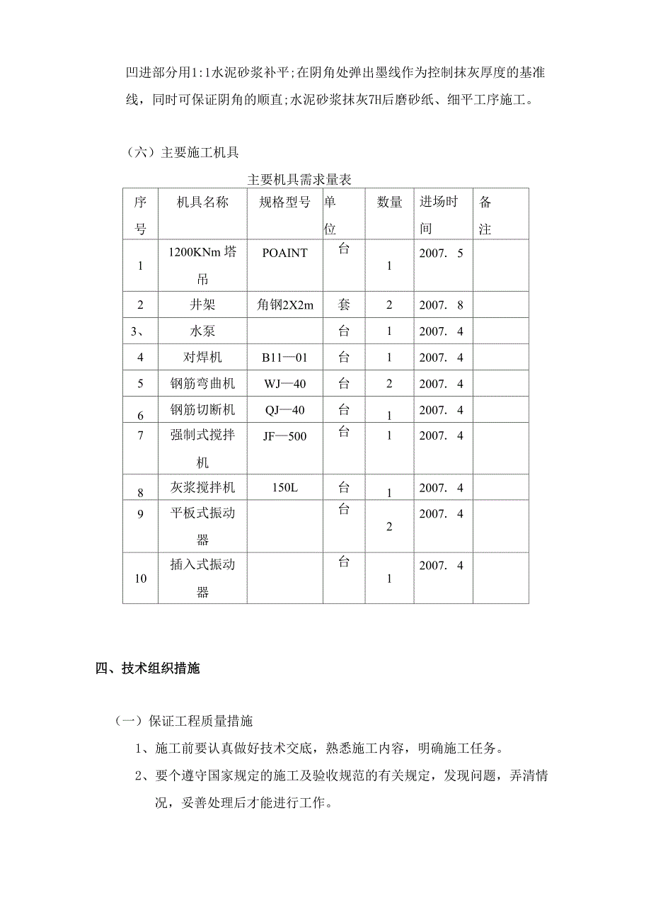 多层砖混结构住宅施工方案_第3页