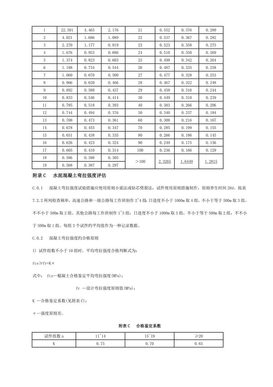 公路工程质量检验评定标准附录解析_第5页