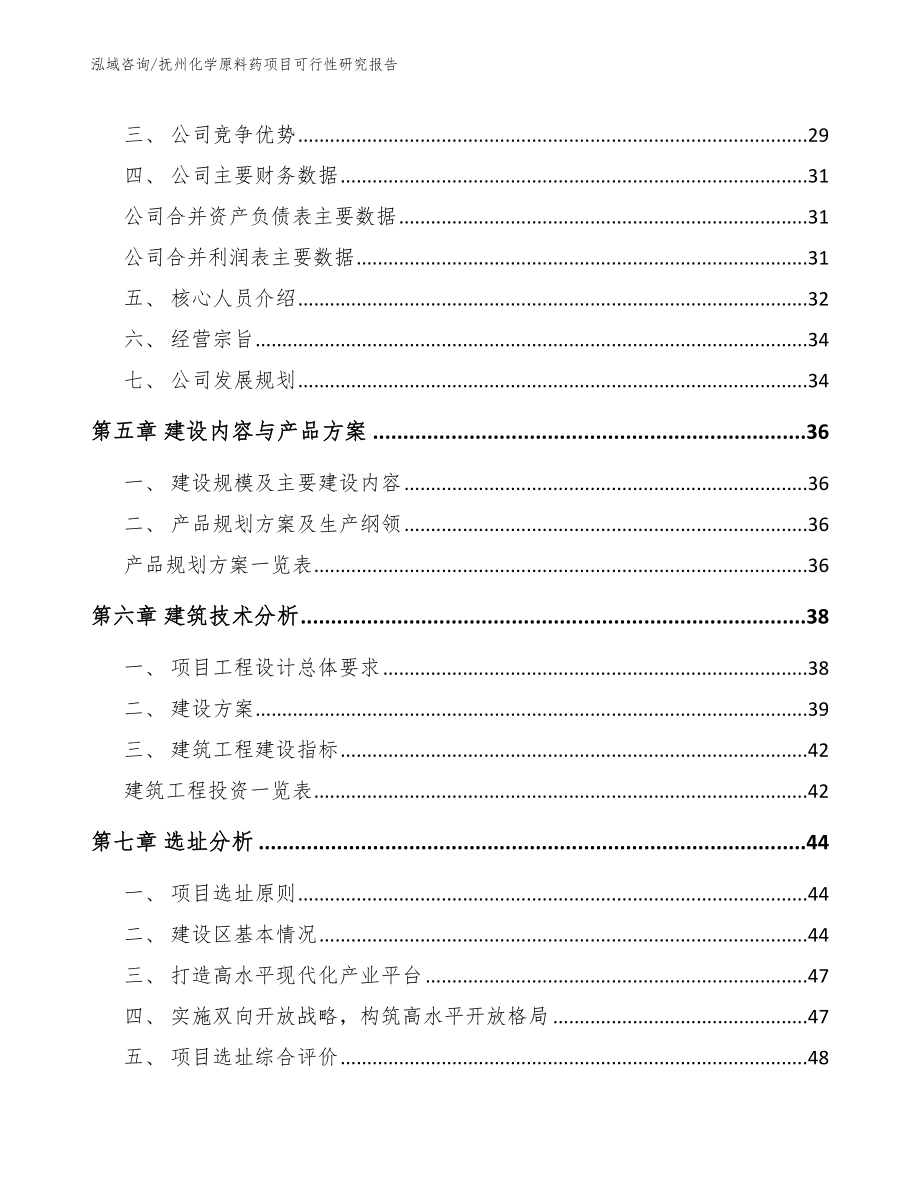 抚州化学原料药项目可行性研究报告_第3页