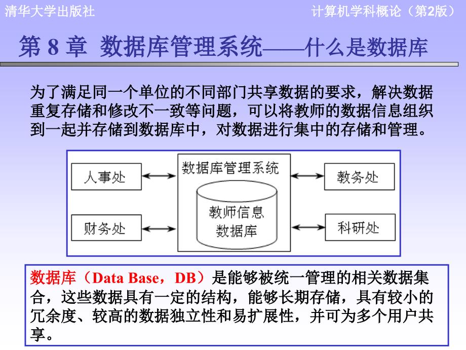 计算机学科导论课件：第8章 数据库管理系统_第4页