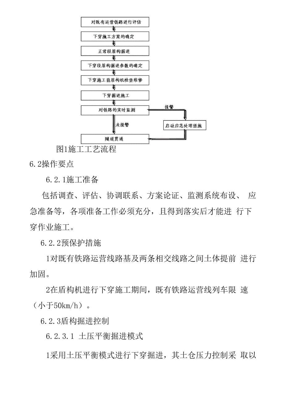 土压平衡盾构下穿铁路施工工艺工法_第5页