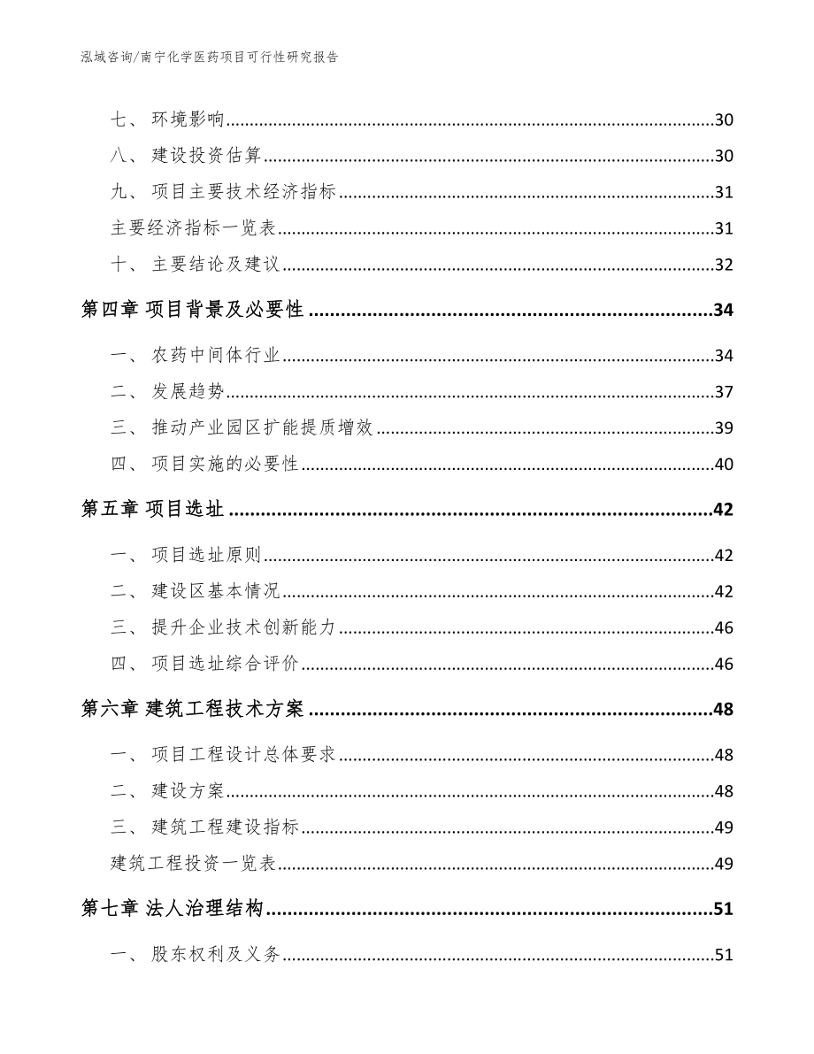 南宁化学医药项目可行性研究报告【范文模板】_第2页