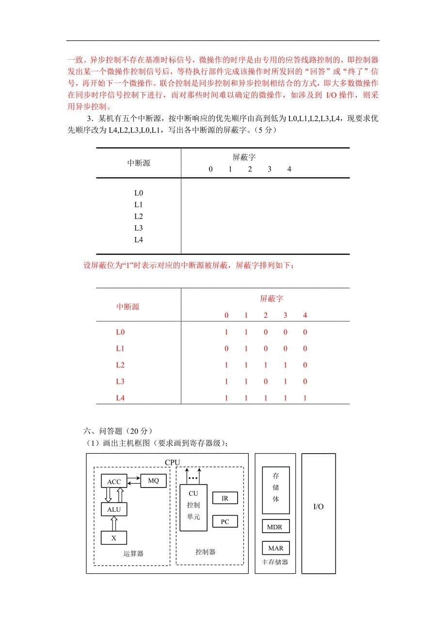 计算机组成原理_期末考试题库_试卷4套.docx_第5页