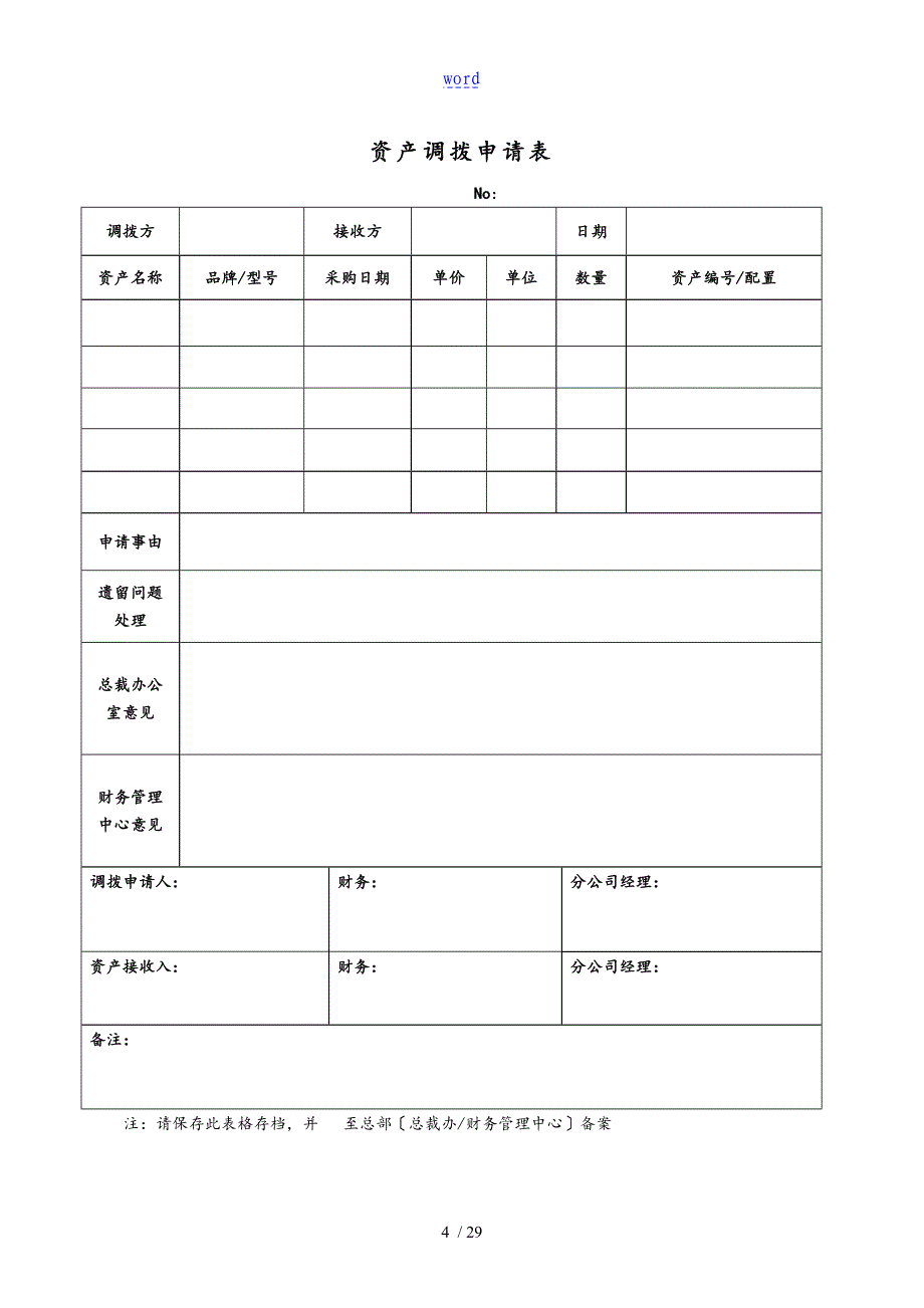 人事行政实用表格大全_第4页