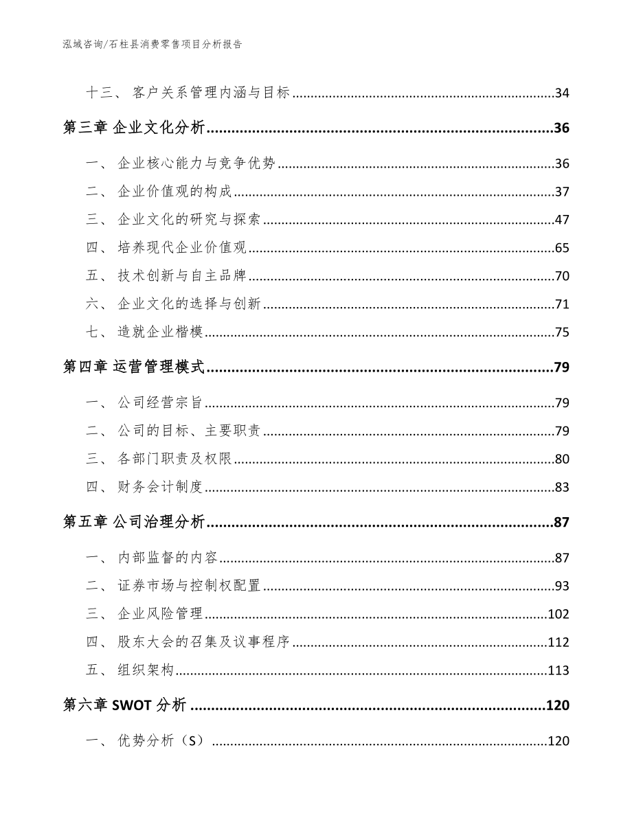 石柱县消费零售项目分析报告_第4页