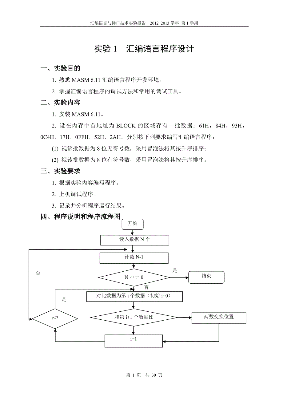 汇编语言与接口技术实验报告_第2页