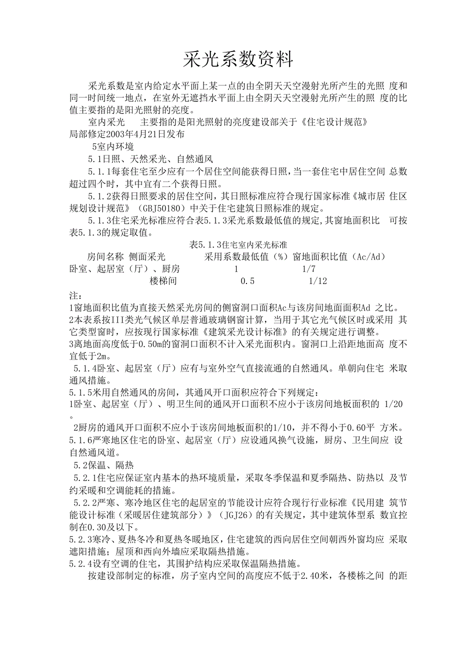 采光系数的资料_第1页