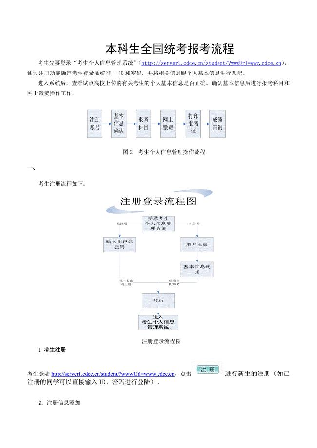 本科生全国统考报考流程.doc