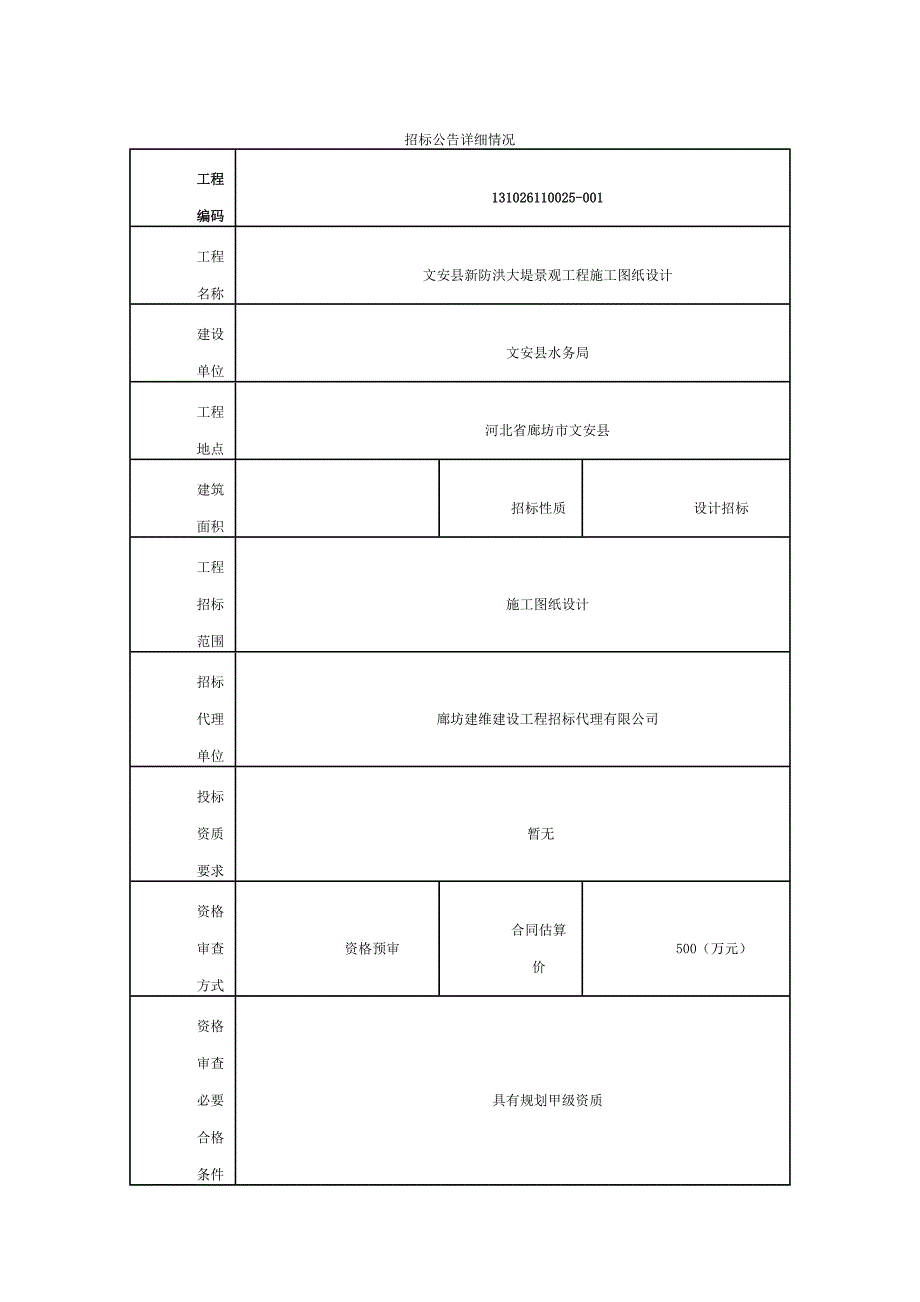 文安县新防洪大堤景观工程施工图纸设计.doc_第1页