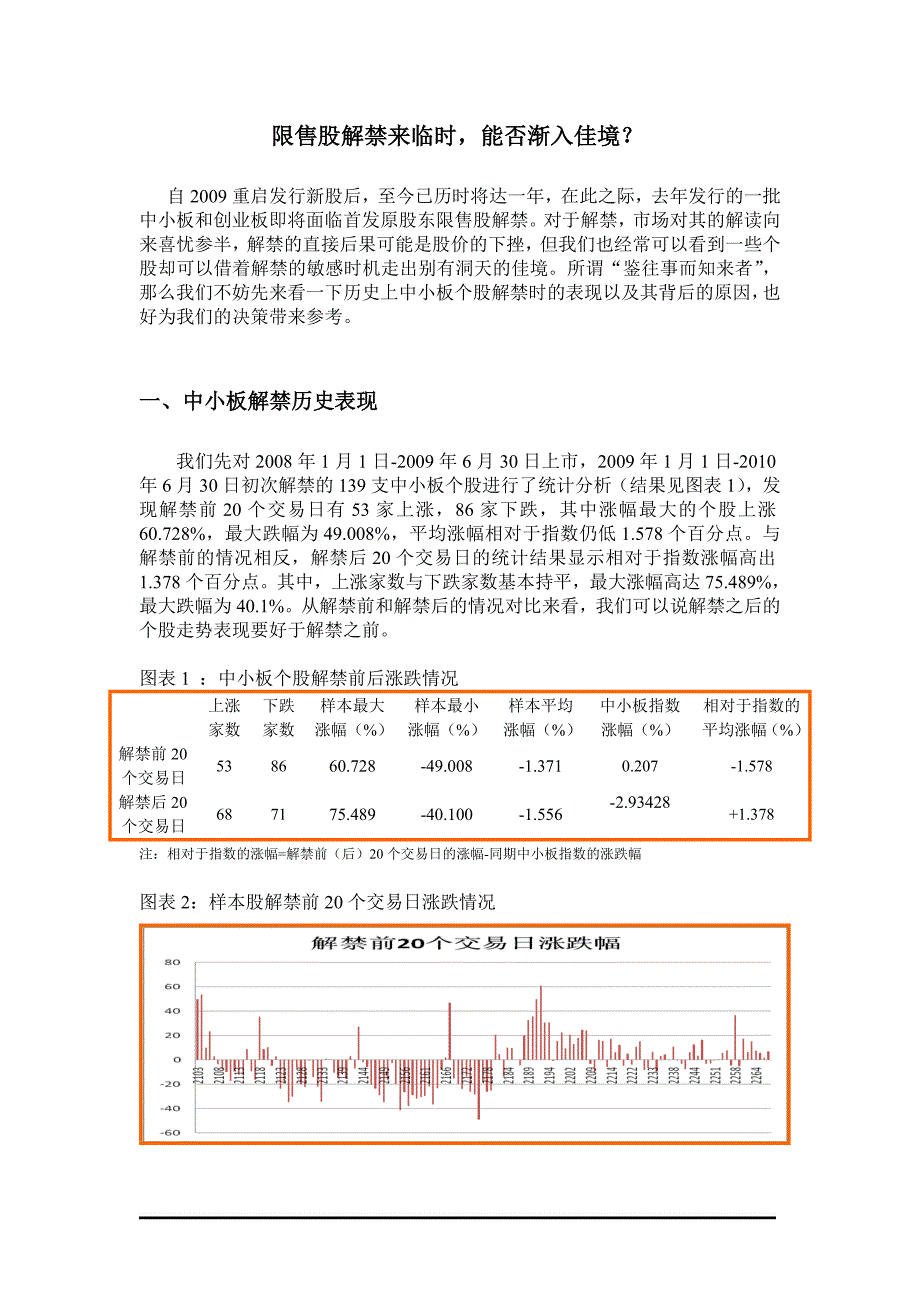 限售股解禁来临时_第1页