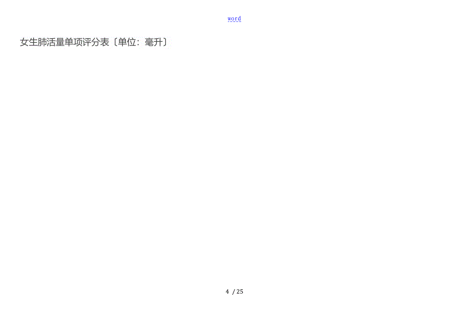 小学生教育体质健康测试指标评分对照表(2014)_第4页