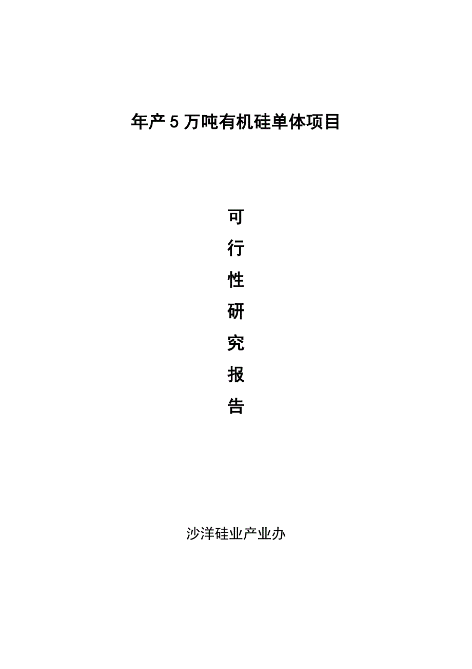 年产5万吨有机硅单体项目可行性研究报告.doc_第2页