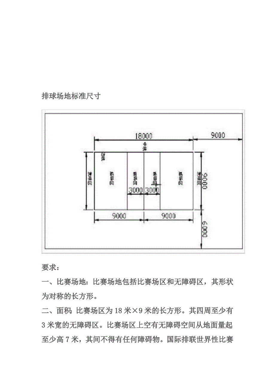 排球场地标准尺寸_第1页