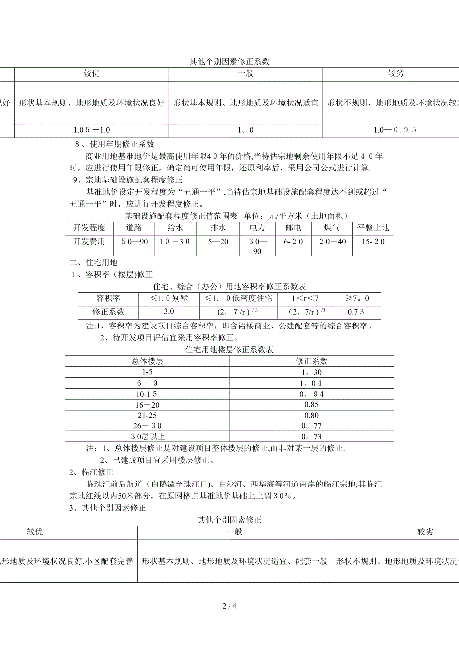 广州市基准地价修正体系(不含从化增城)_第2页