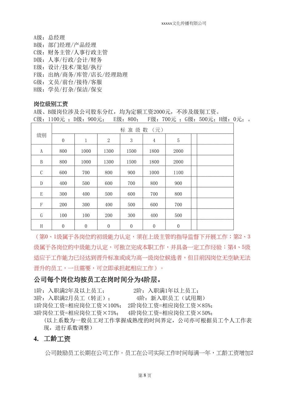 广告文化公司薪资结构表 (1)（天选打工人）.docx_第5页