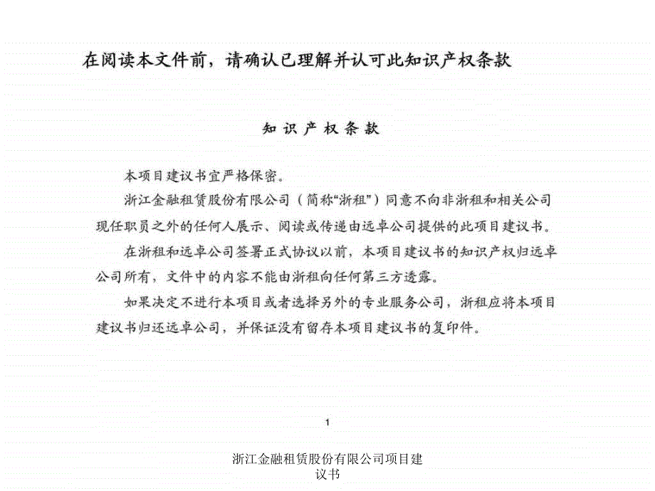 浙江金融租赁股份有限公司项目建议书课件_第2页