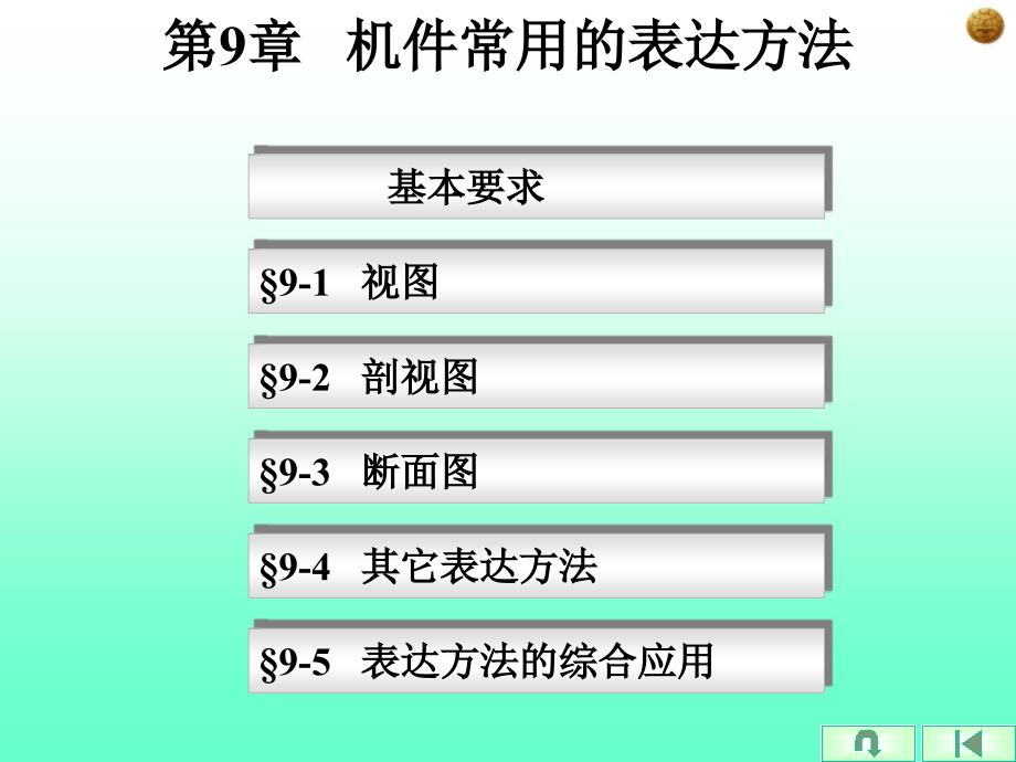 教学课件第9章机件的表达方法_第1页