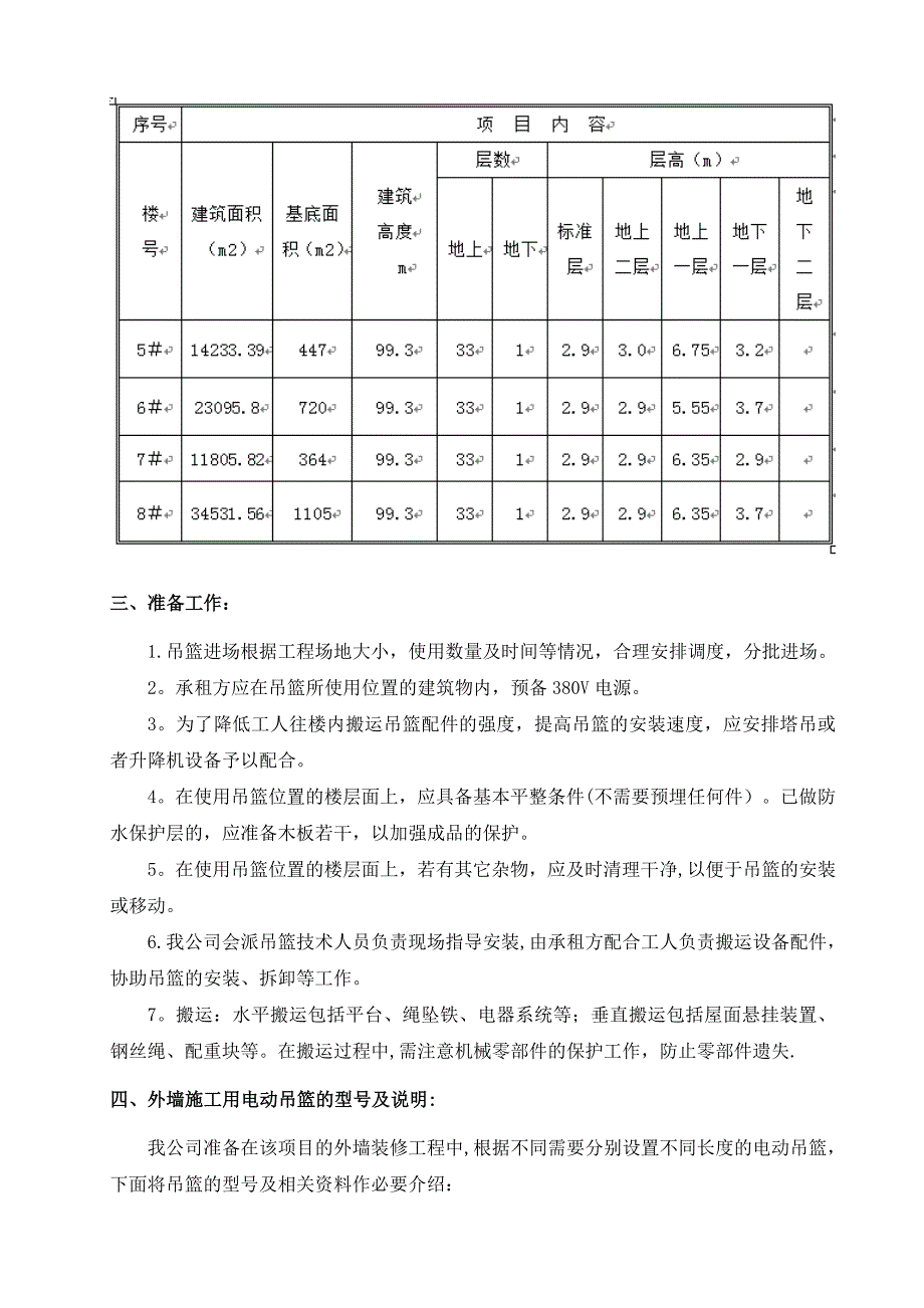 外墙施工用电动吊篮施工方案zld50zld63zld80_第4页