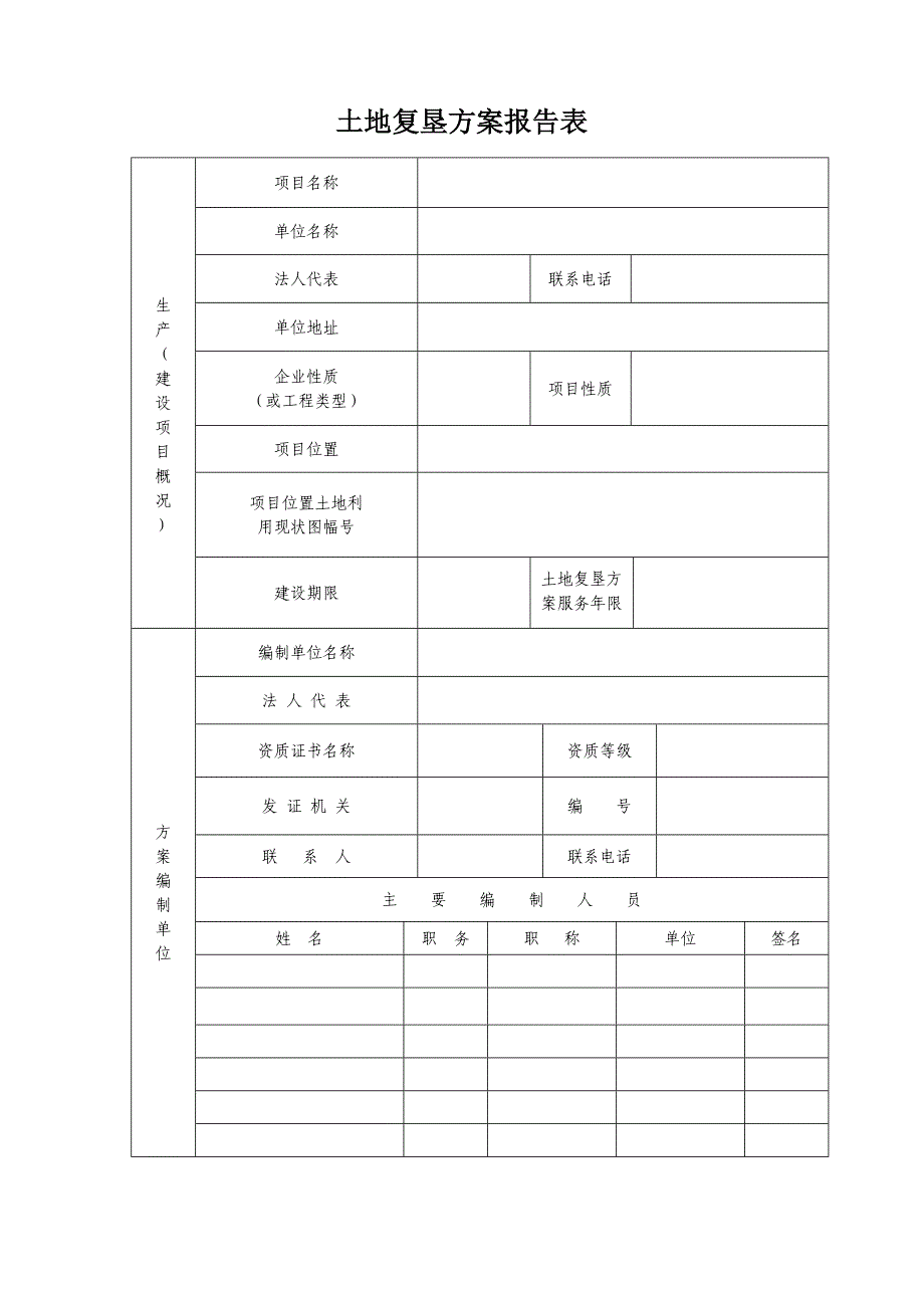 土地复垦方案报告表_第1页