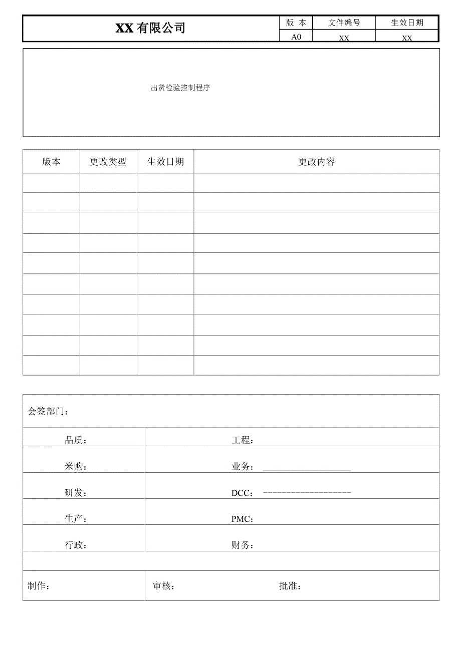 出货检验控制程序_第1页
