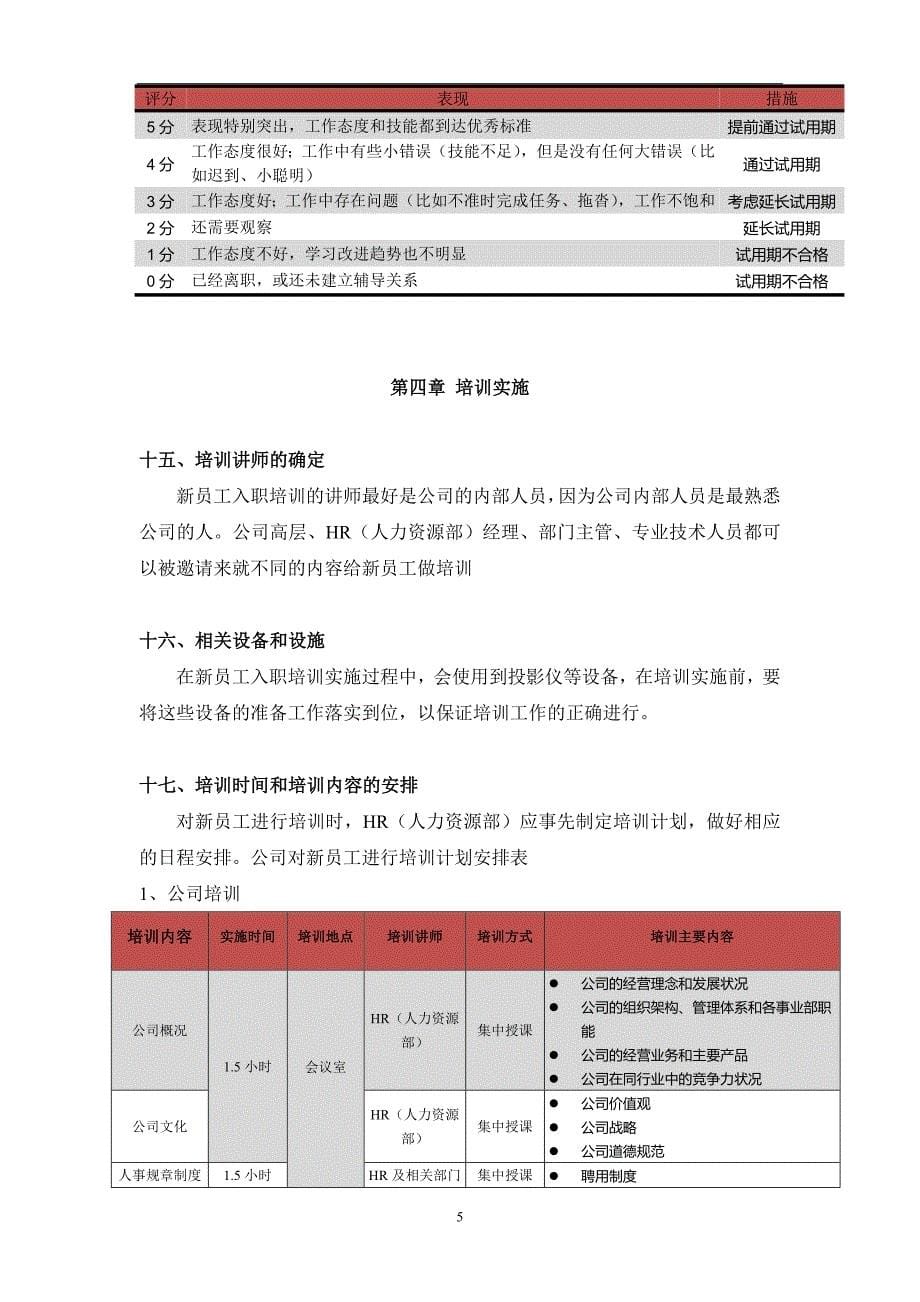 新员工入职培训管理制度_第5页