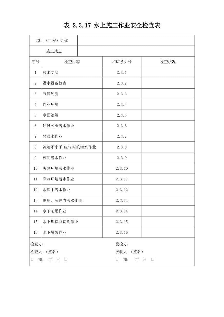 铁路桥涵工程施工安全技术规程表格全_第5页