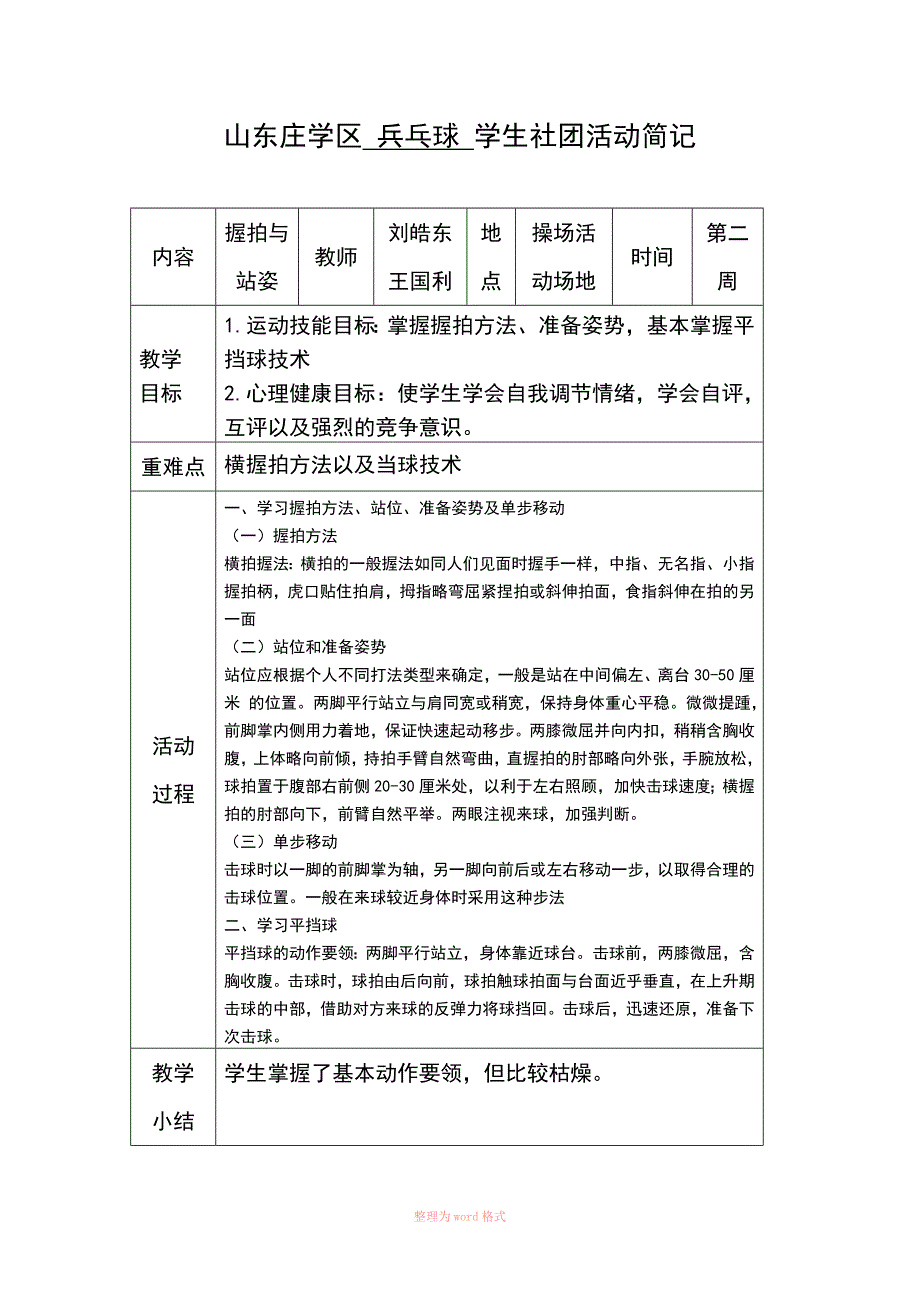 乒乓球社团活动计划和记录_第3页