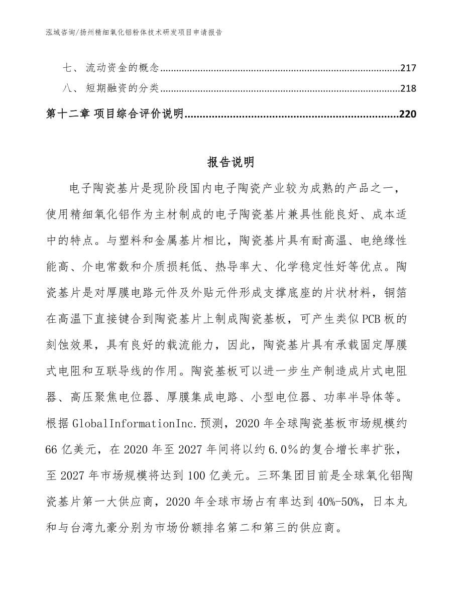扬州精细氧化铝粉体技术研发项目申请报告_第5页
