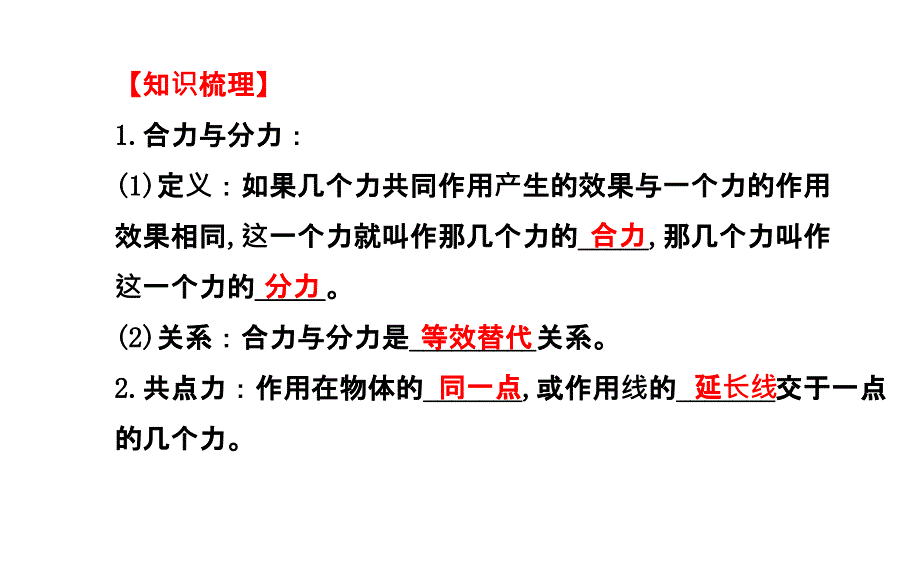 必修12.2力的合成与分解物理复习方略一轮复习课件沪科版_第4页