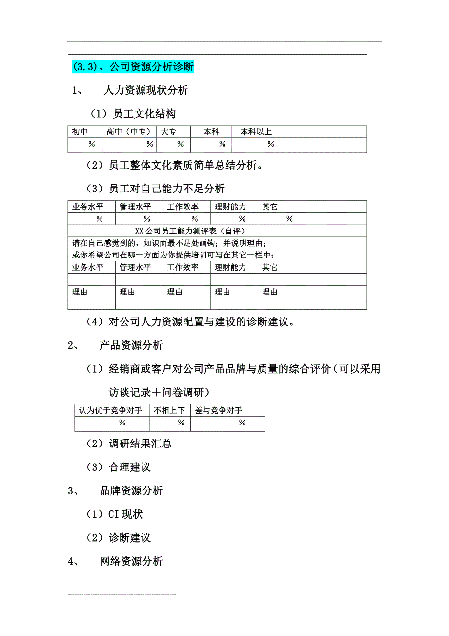 市场营销诊断报告的书写格式_第4页