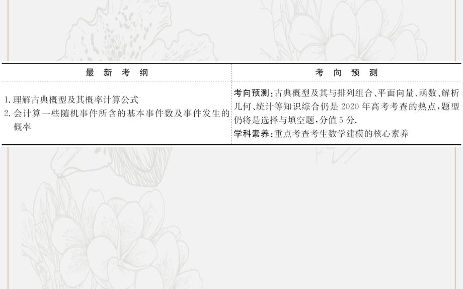 黄冈名师版高考数学大一轮复习12.5古典概型课件理新人教A版_第2页