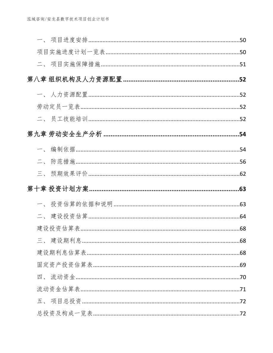 安龙县数字技术项目创业计划书_第5页