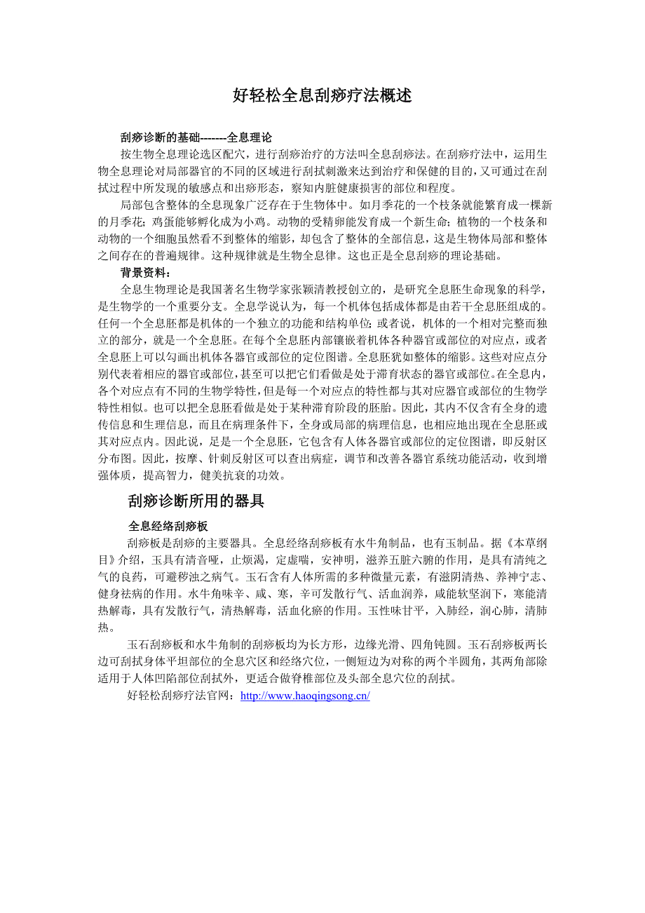 好轻松全息刮痧疗法概述.doc_第1页