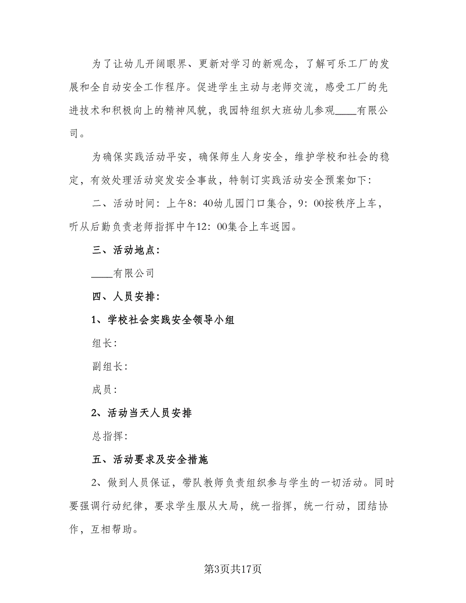 2023社会实践活动计划标准范本（5篇）.doc_第3页