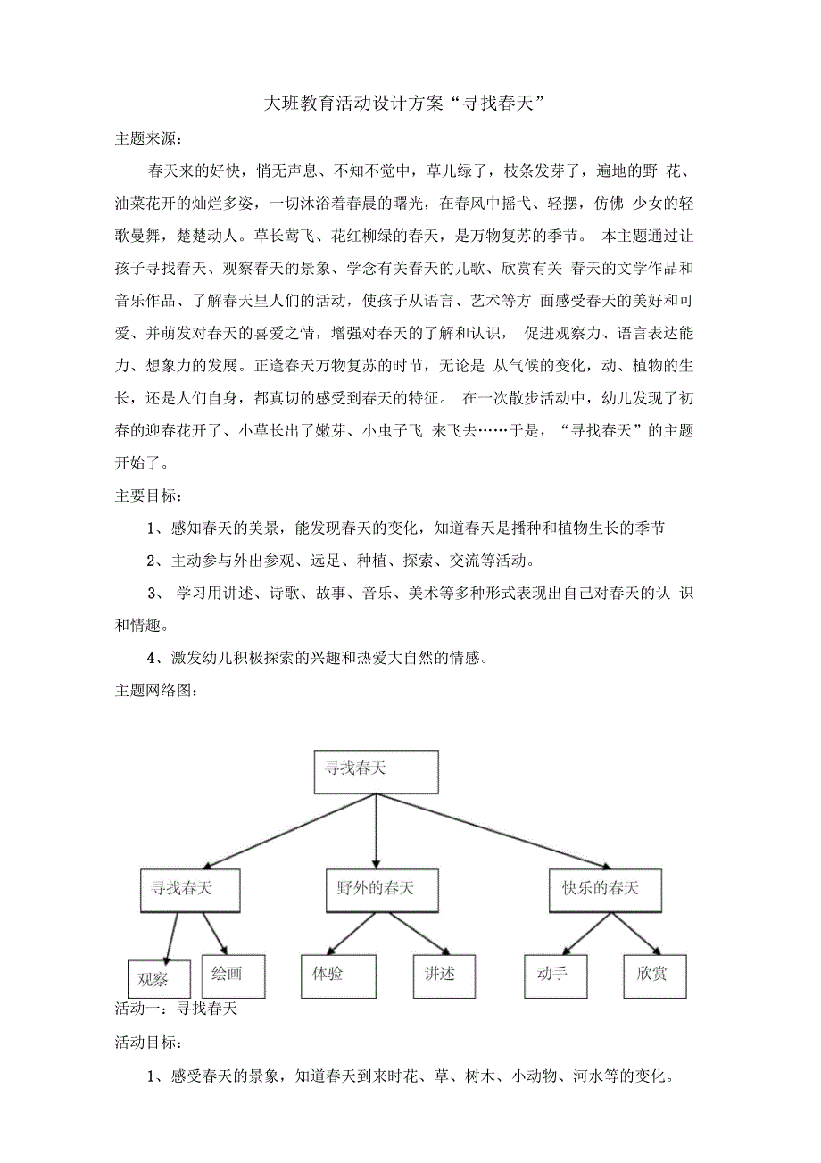 寻找春天教育活动设计方案_第3页