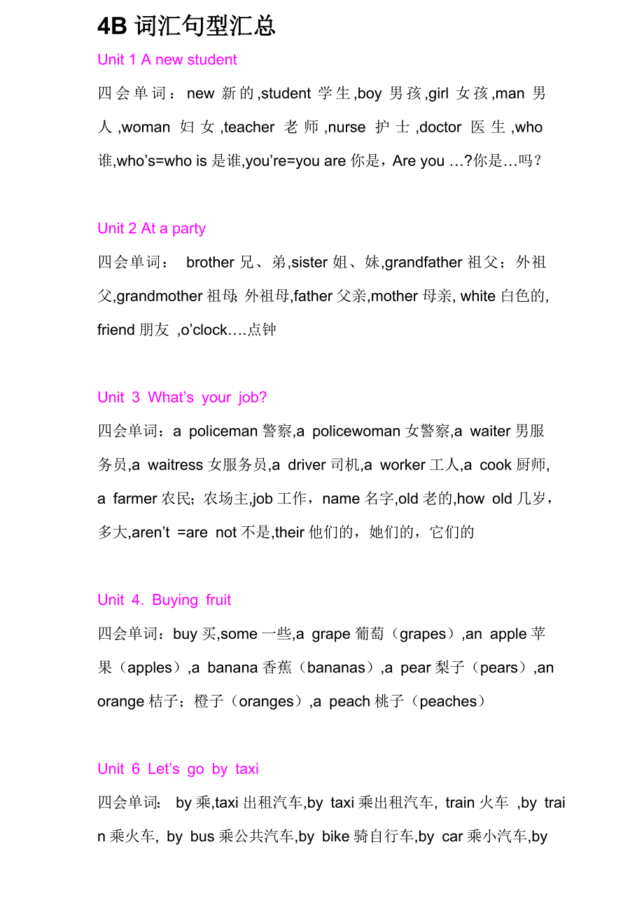 4B词汇句型汇总.doc_第1页