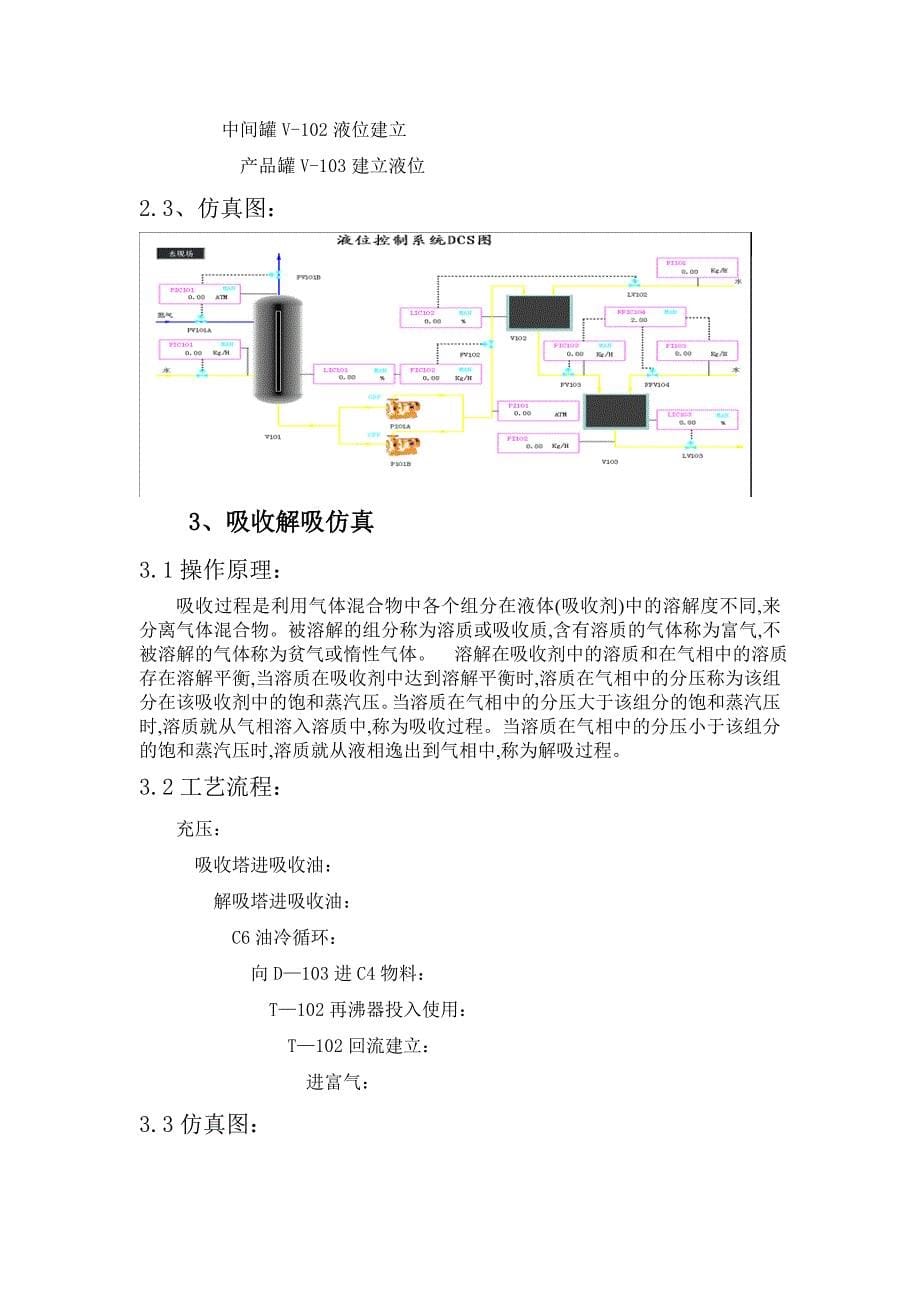 化工单元操作仿真实训总结_第5页