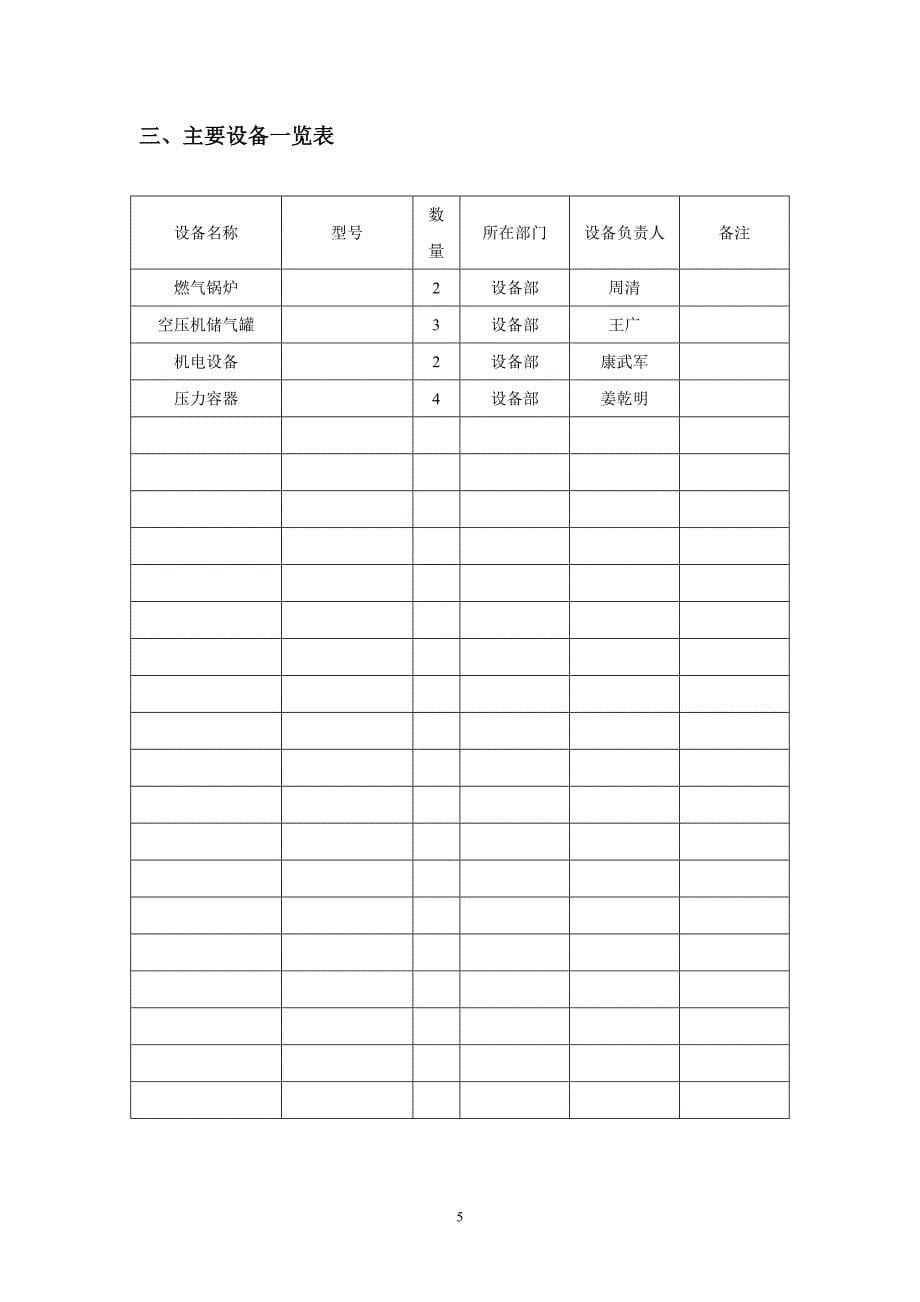 企业应急救援预案范本题库_第5页