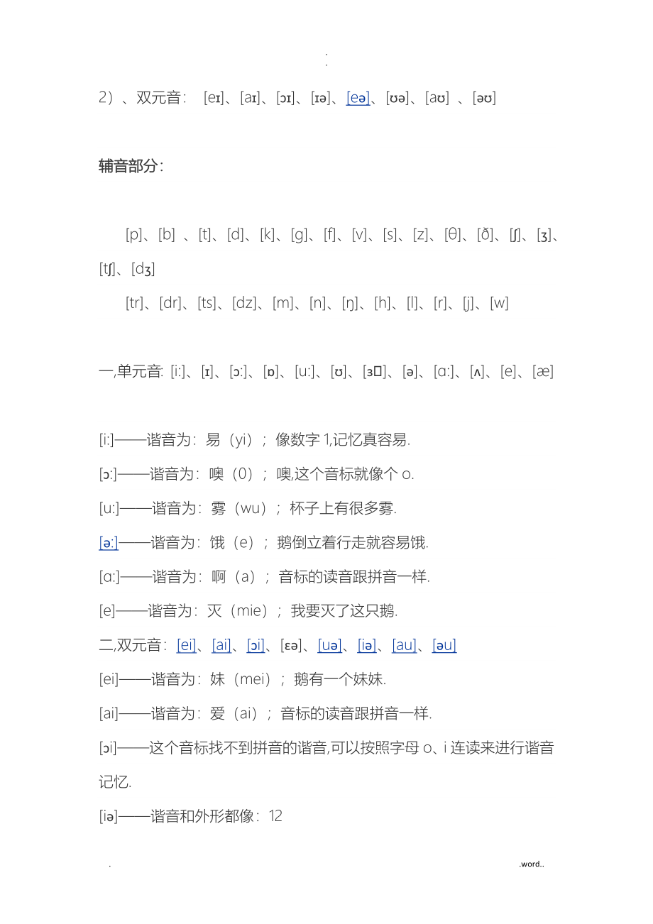 英语四十八个音素发音图解口形及发音方法_第4页