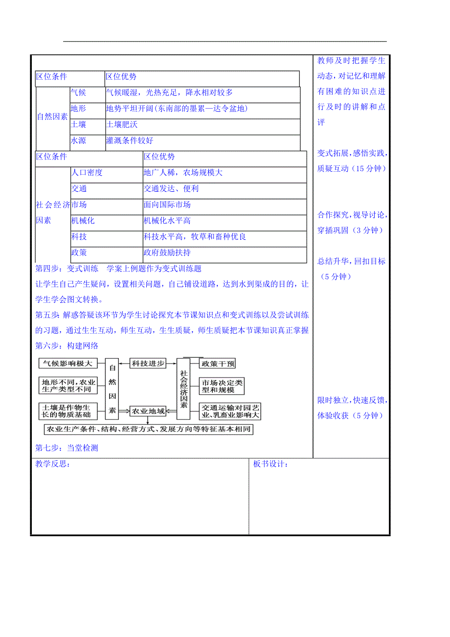 辽宁省本溪满族自治县高级中学人教版地理必修二3.1农业的区位选择教案_第3页